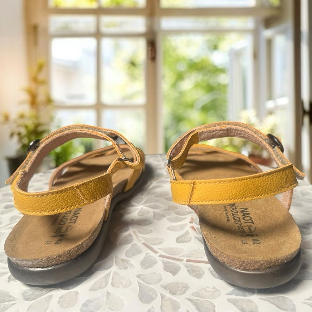 NEW NAOT Patricia Leather Women’s Sandal in Marigold Size 40 EU - Picture 10 of 16